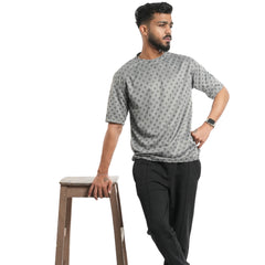 Relaxed Fit Gray Tee