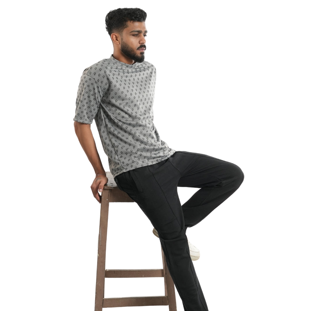 Relaxed Fit Gray Tee