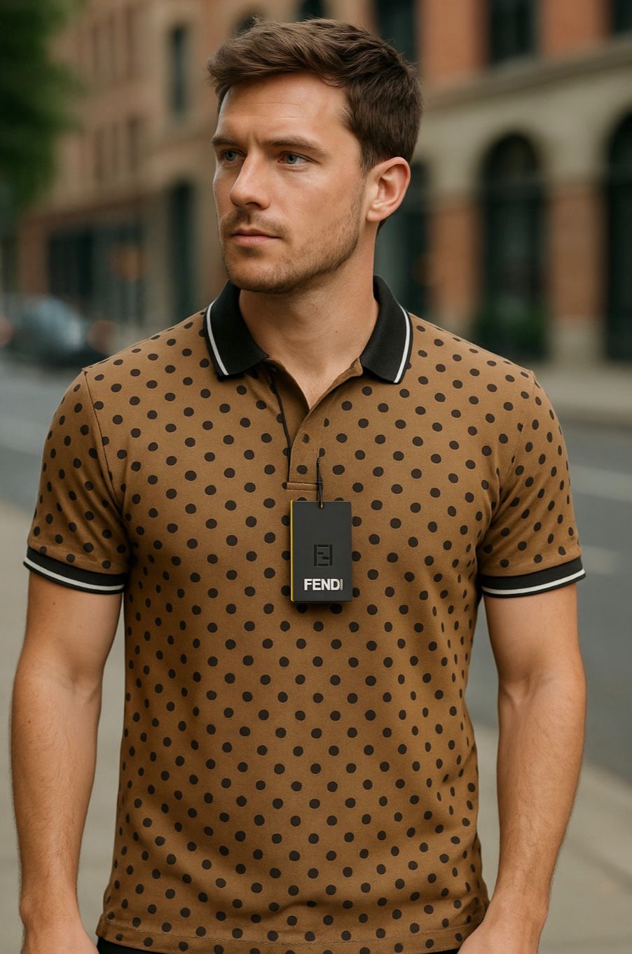 FEN-DI DOTTED POLO WEAR