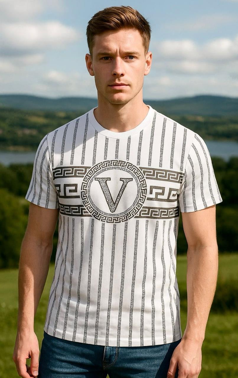 VER-SACE STRIPE TEES